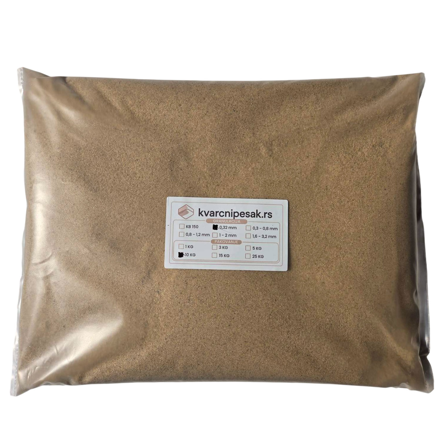 Pesak za peskarenje (0,32 mm) - pakovanje od 10kg