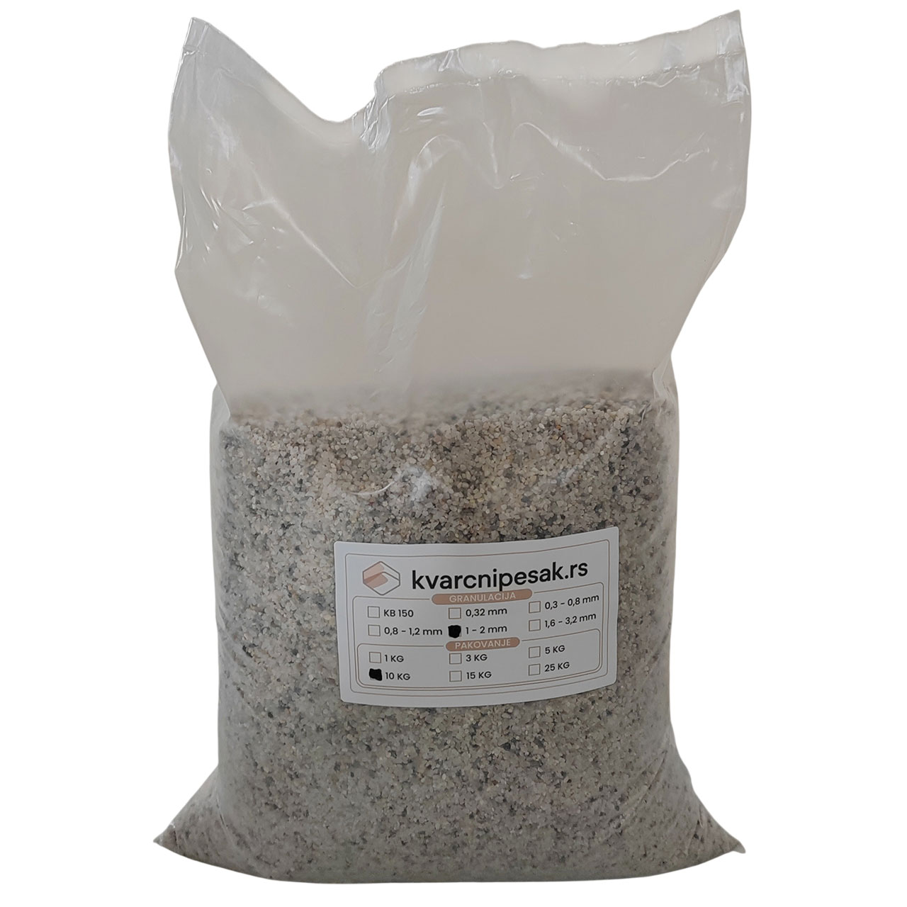 Pesak za peskarenje (od 1mm do 2mm) - pakovanje od 10kg