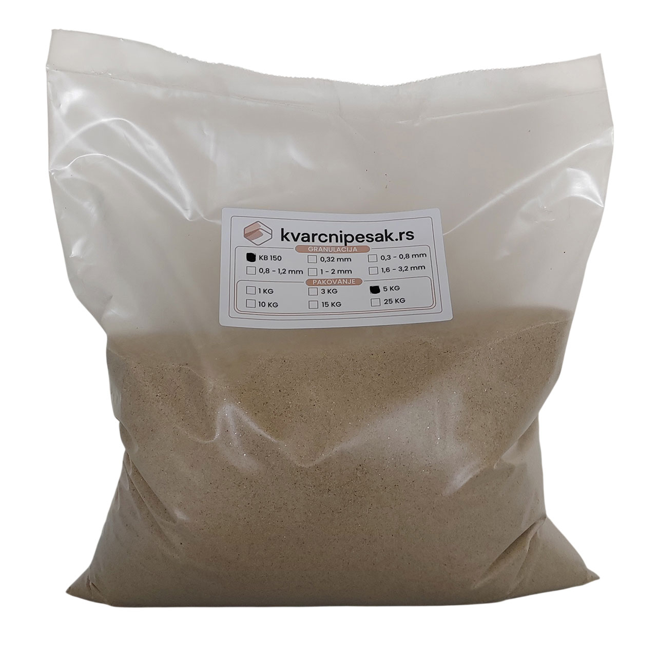 Fini pesak za peskarenje (150 mikrona) - pakovanje od 5kg