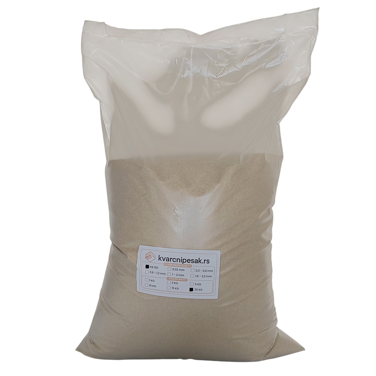 Fini pesak za peskarenje (150 mikrona) - pakovanje od 25kg