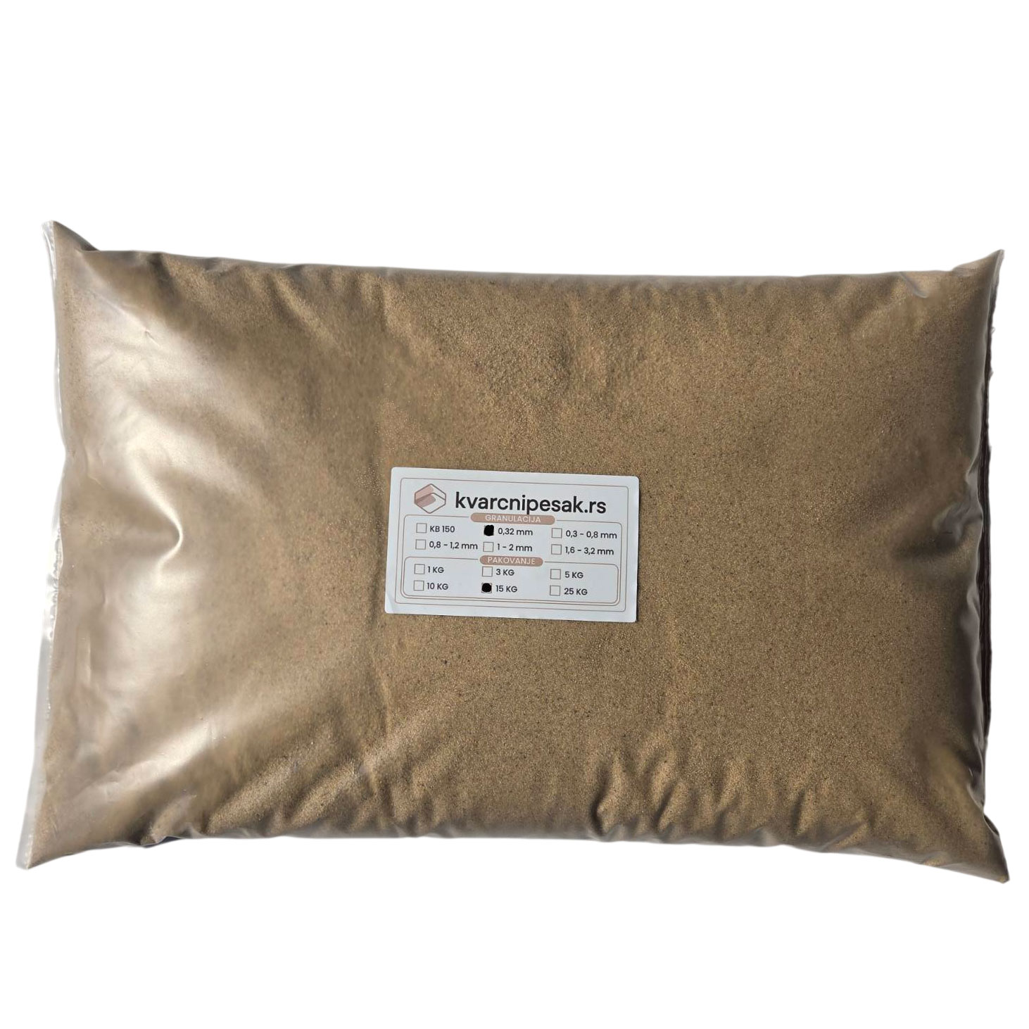Pesak za peskarenje (0,32 mm) - pakovanje od 15kg