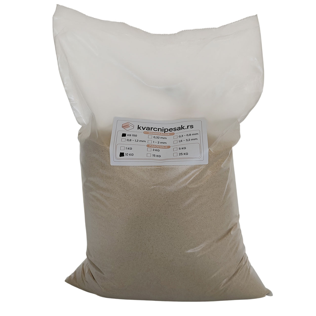 Fini pesak za peskarenje (150 mikrona) - pakovanje od 10kg