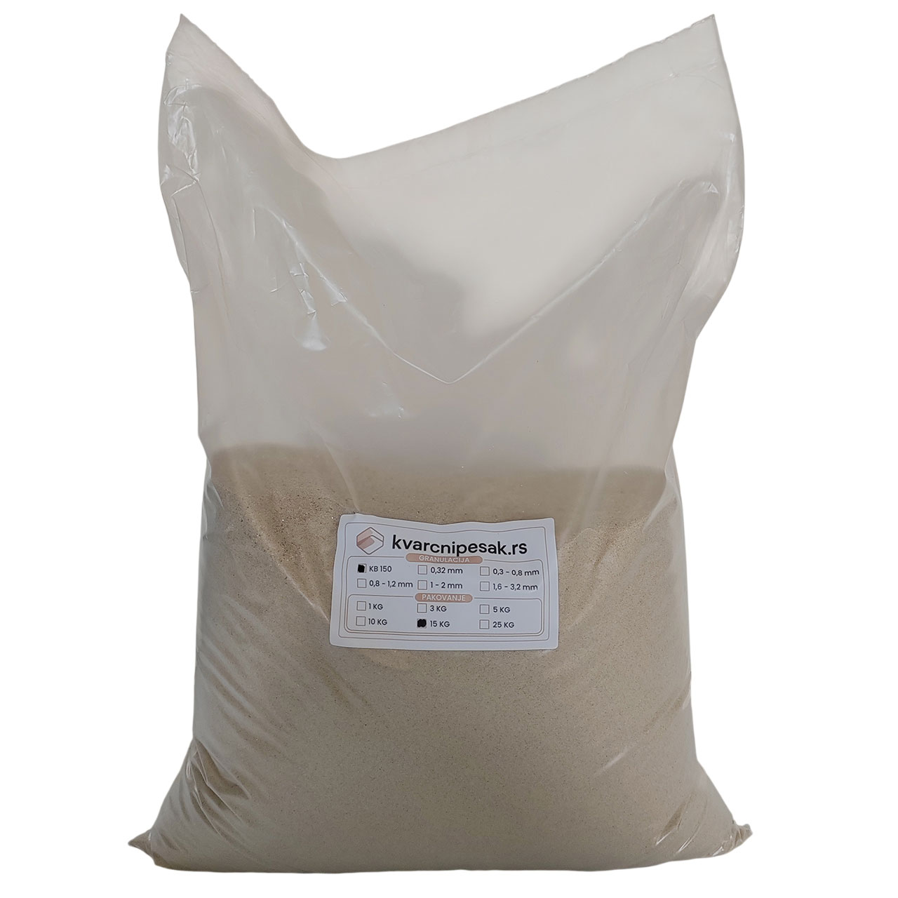 Fini pesak za peskarenje (150 mikrona) - pakovanje od 15kg